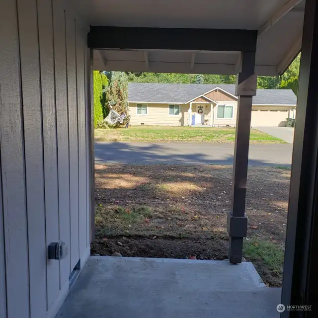 Covered Concrete Porch