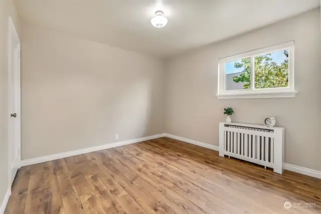 Large bedroom with double closets