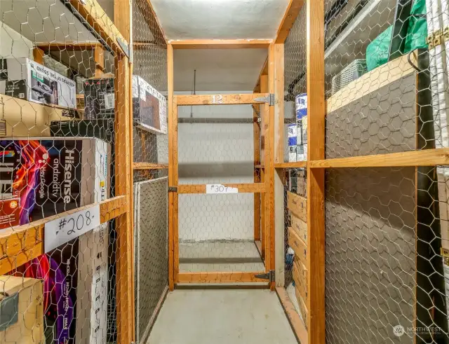 Lower level storage space