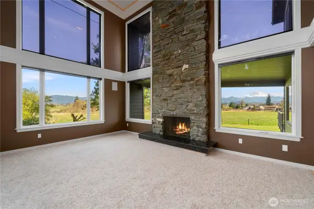 Living Room with Mt. Rainer View