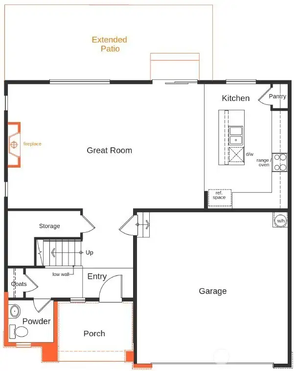 floorplan drawing for illustrative purposes only