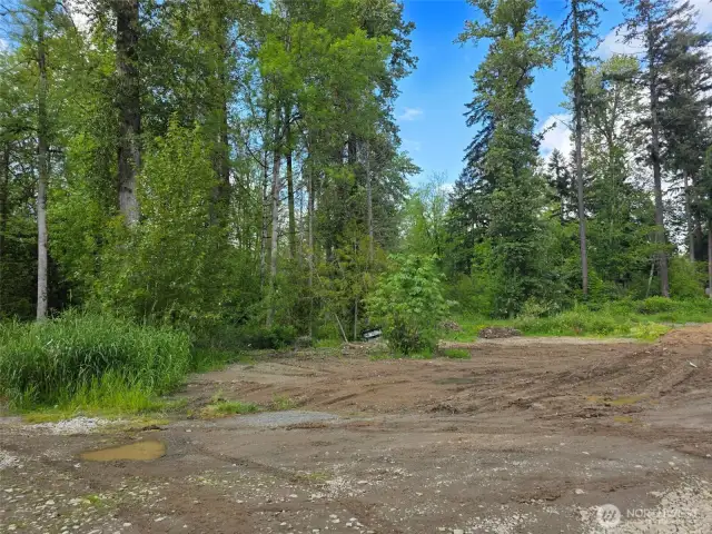 From where the dirt road ends...property is beyond the road