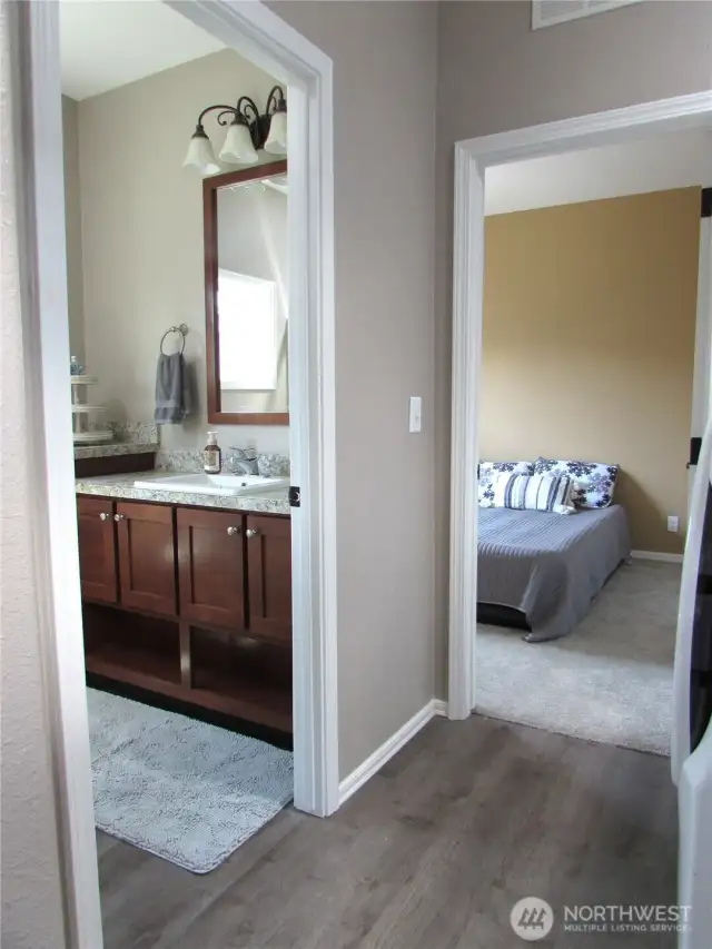 BATH OFF MASTER WITH WALK-IN SHOWER.