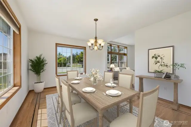 Formal Dining Room. Virtually staged