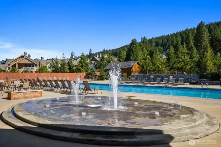 Splash pad at the Activity Center is great for the little ones, or the young at heart!