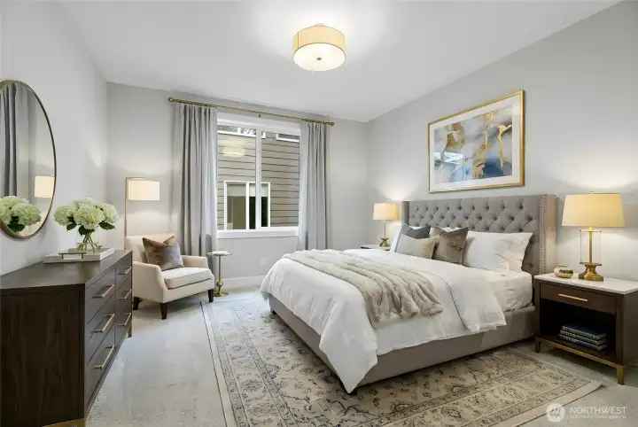 Guest suite on main level-virtual staging