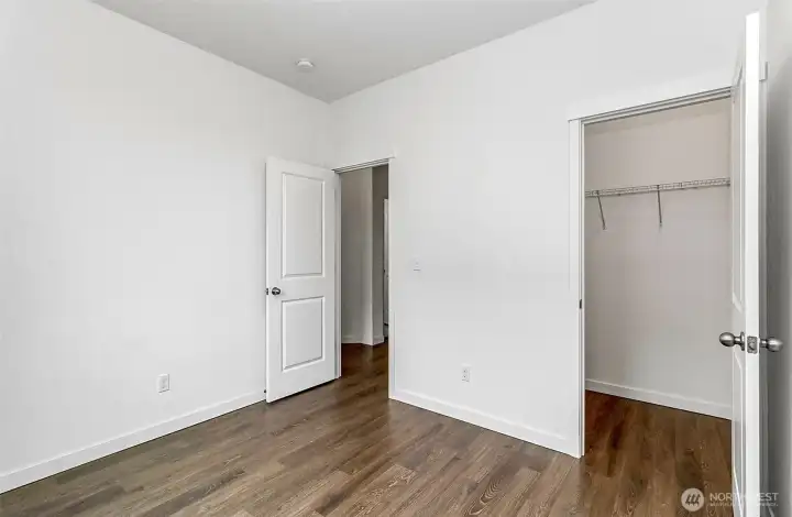 Closet space in the guest room