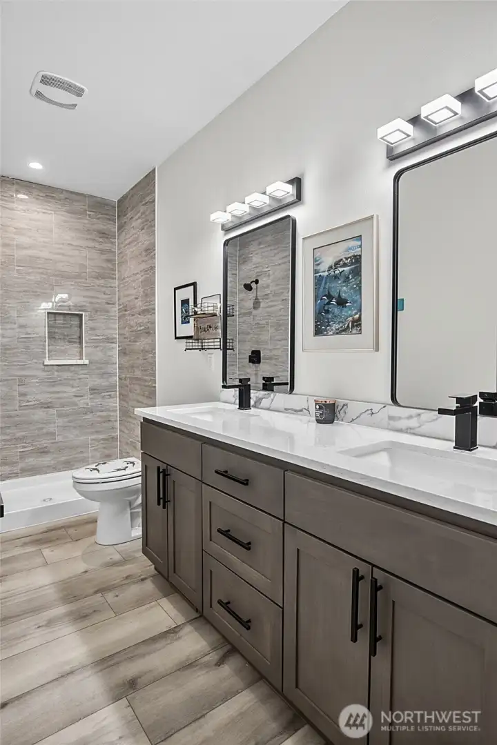 Primary Bathroom with Double Sinks