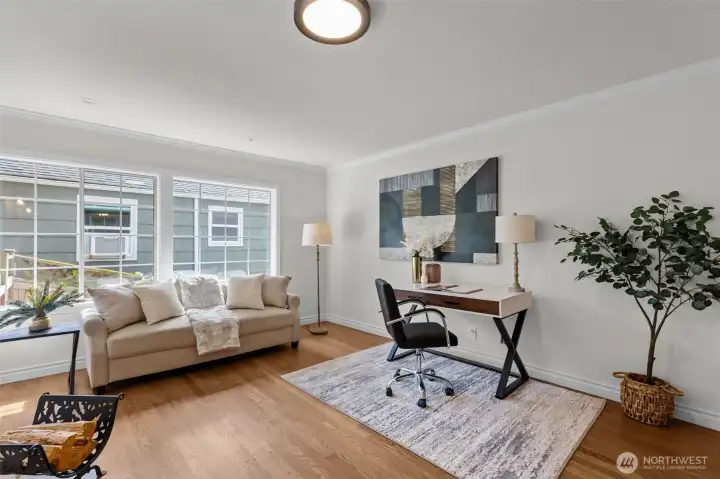 Second main floor bedroom or office