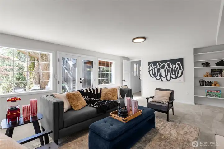 Lower level rec room