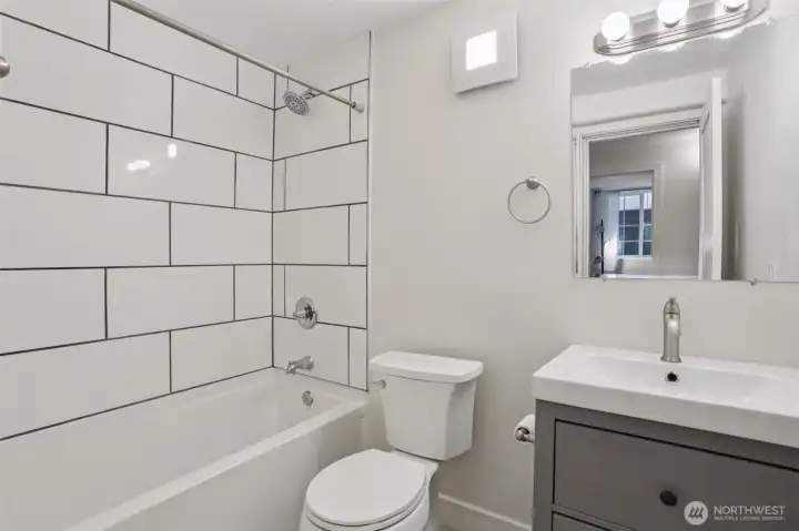 Basement apartment master bath