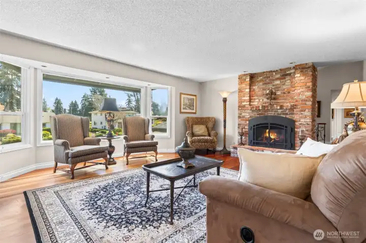 Living room with gas fireplace Living room with gas fireplace