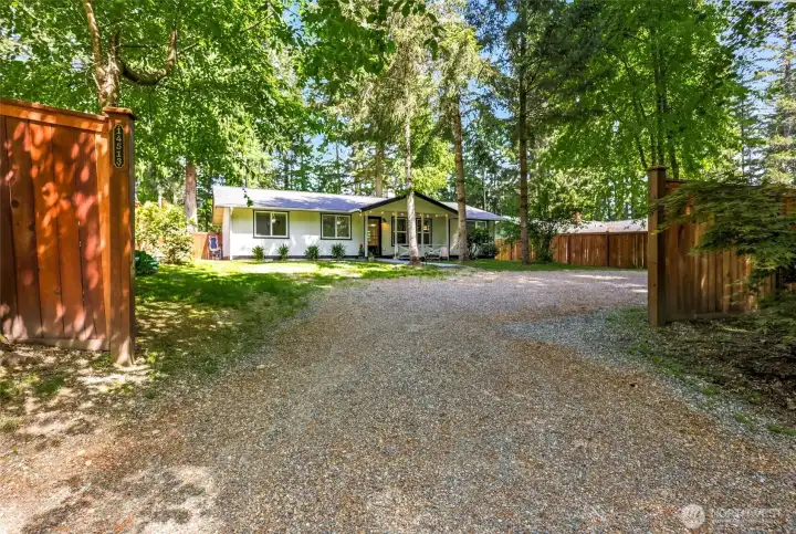 place your desired gate to enclosed the property
