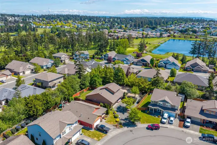 Close to the golf course. Close to the golf course.