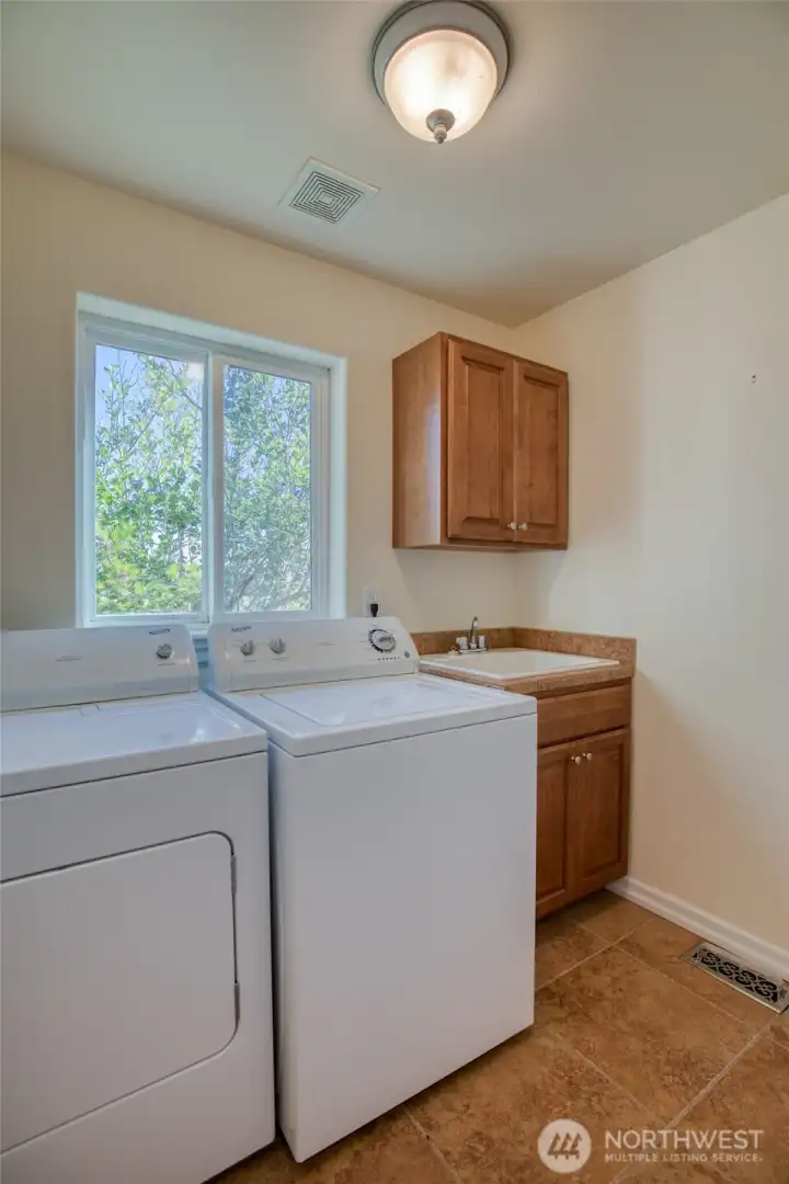 Also on the ground level is the nice laundry room.  It's located off the front door for easy access.