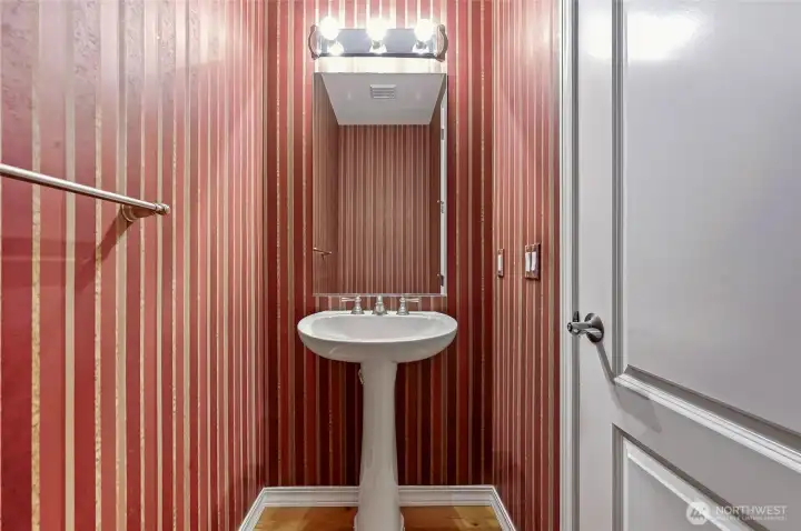 Main floor half bath. Main floor half bath.