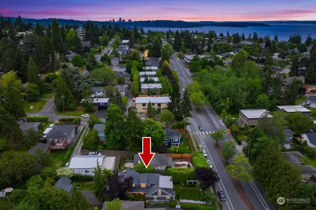 Walkable to DT Kirkland, transit bus stop down the street, great Lake WA schools, the location is in the heart of Kirkland.