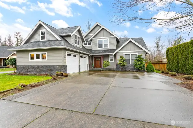 Welcome home - beautiful custom PNW craftsman on large lot backing to greenbelt