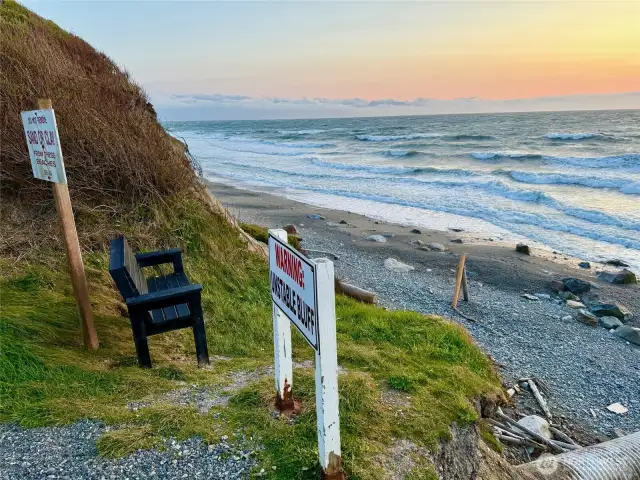 NOT TAKEN FROM LOT.  This photo taken from community beach trail.  Looking SOUTH