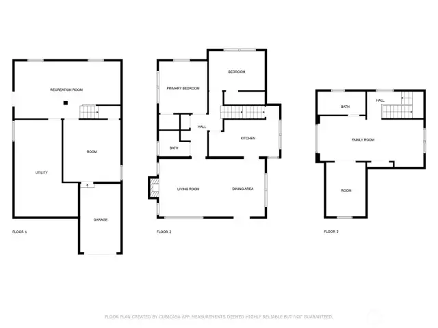 3-level floor plan.
