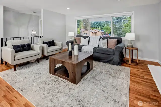 Living area full of natural light.