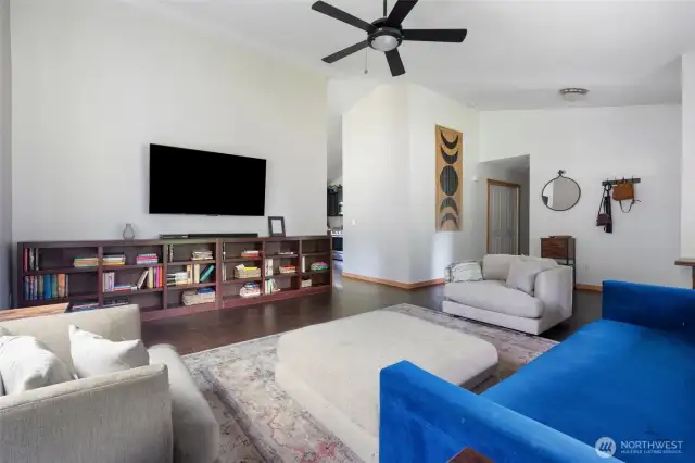 Trim through the home is from wood harvested and milled from the property