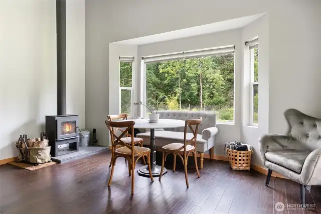 Cozy wood burning stove