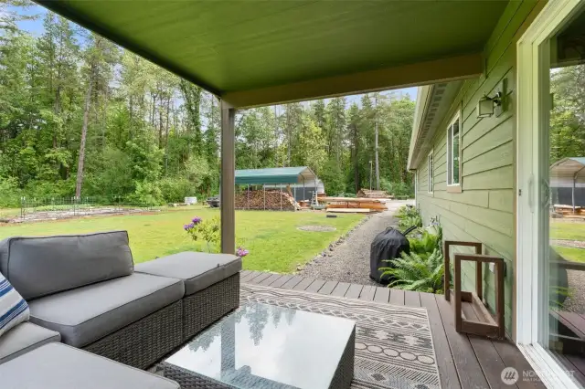 Covered back porch