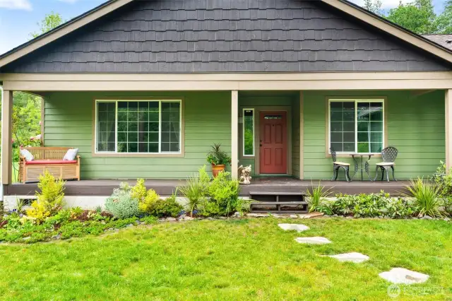 Large covered front porch