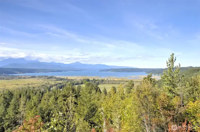 This is the actual view from the house that shares the driveway - taken from INSIDE THE HOUSE. This is NOT a drone shot! This property should be able to have pretty much the same view (buyer to verify).