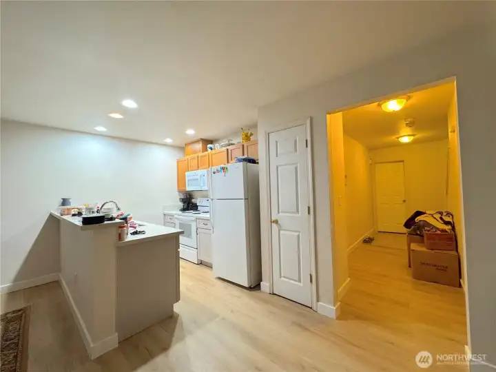 Unit A just got a Kitchen & Bathroom remodel- Only living room FYI.