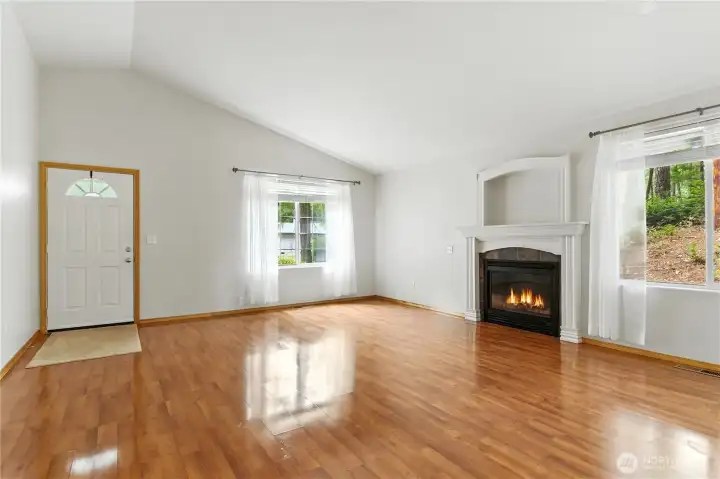 Living room not staged