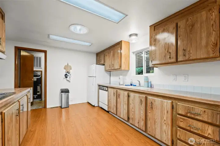 This is a roomy kitchen!