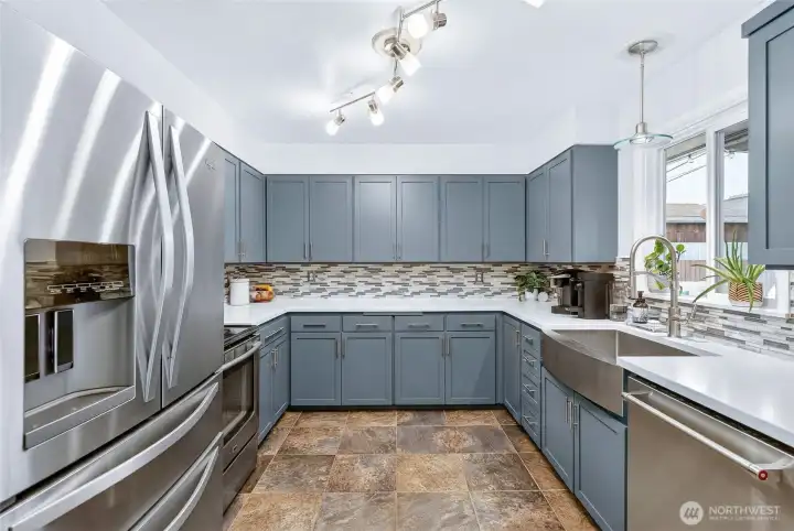 Kitchen with storage