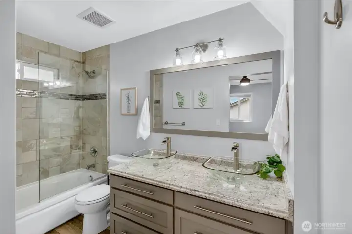 Primary bathroom with updates