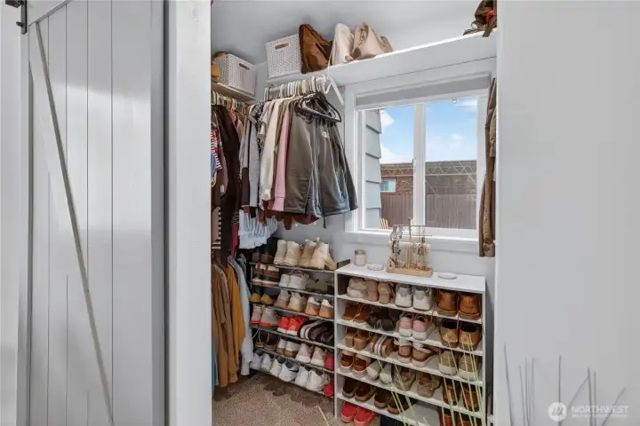 Primary closet