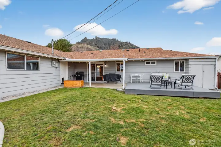 Backyard, fully fenced