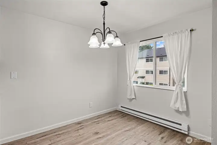 Dedicated dining room.