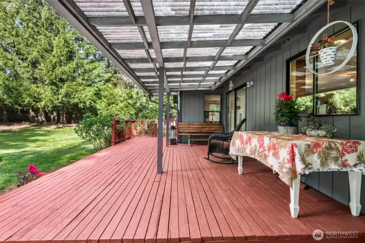 Covered Back Deck