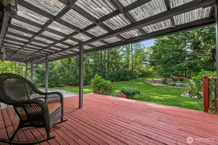 Backyard View from Deck