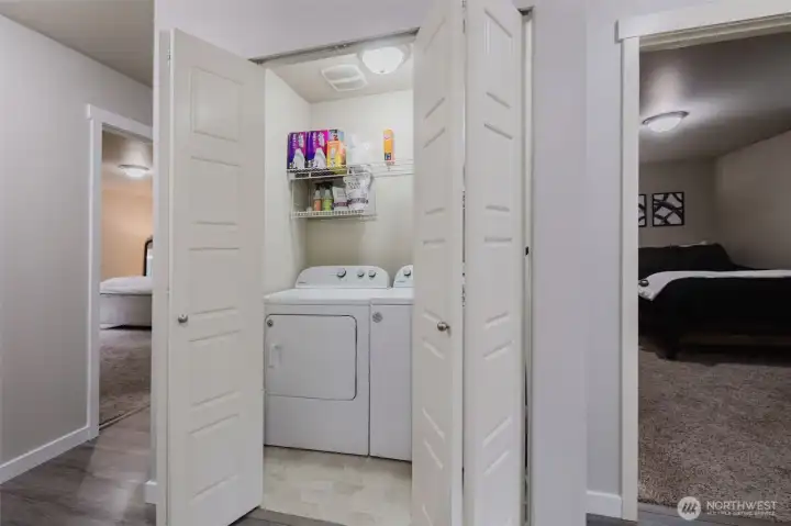laundry upstairs