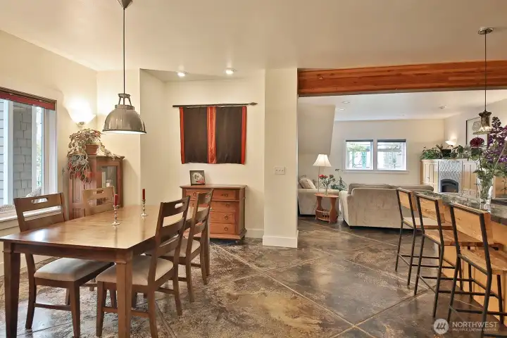 Concrete floors with radiant in-floor heat are super comfortable Concrete floors with radiant in-floor heat are super comfortable