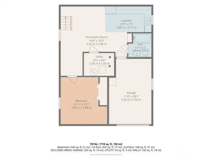 Lower level floorplan