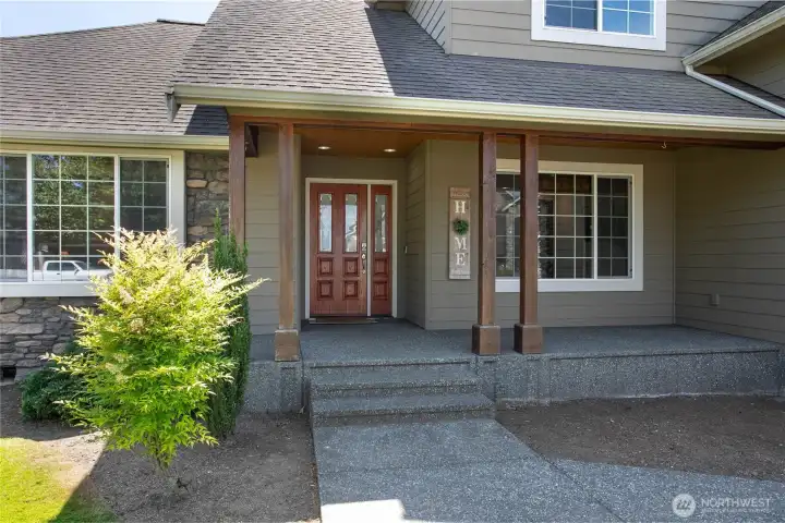 Inviting covered front porch Inviting covered front porch