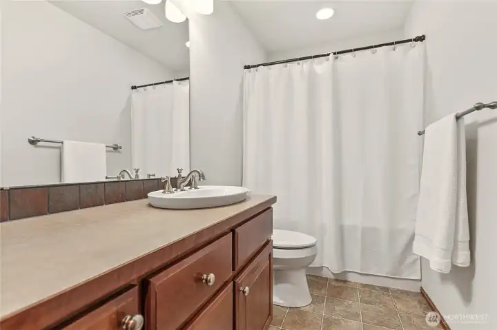 Upstairs full bathroom Upstairs full bathroom