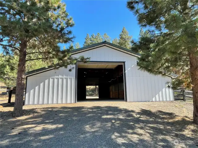 The drive-thru barn has room for 10 or more cars if horses aren't your thing.