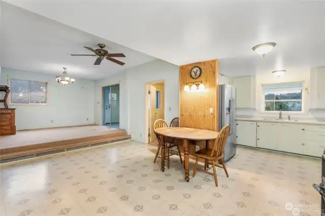 Dining area off of kitchen