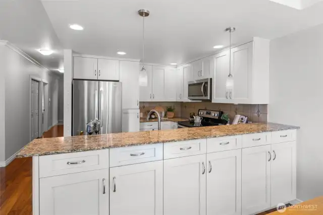Ample storage in kitchen