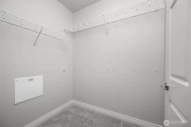 Primary walk-in closet