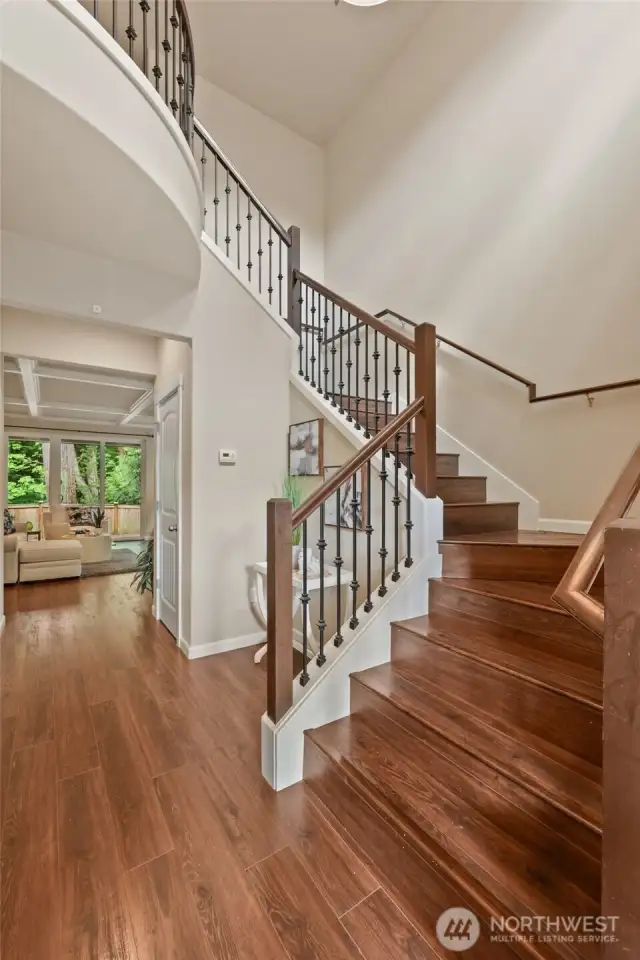 Beautiful custom stairway.